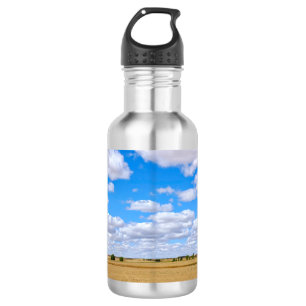 Botella De Agua Campos de trigo cosechados