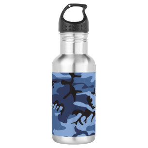 Botella De Agua Camuflaje azul marino, militar, ejército