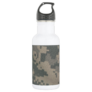 Botella De Agua Camuflaje de Patrón Acu Tropas Arte Digital Paz