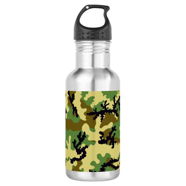 Botella De Agua Camuflaje de Woodland (Anverso)