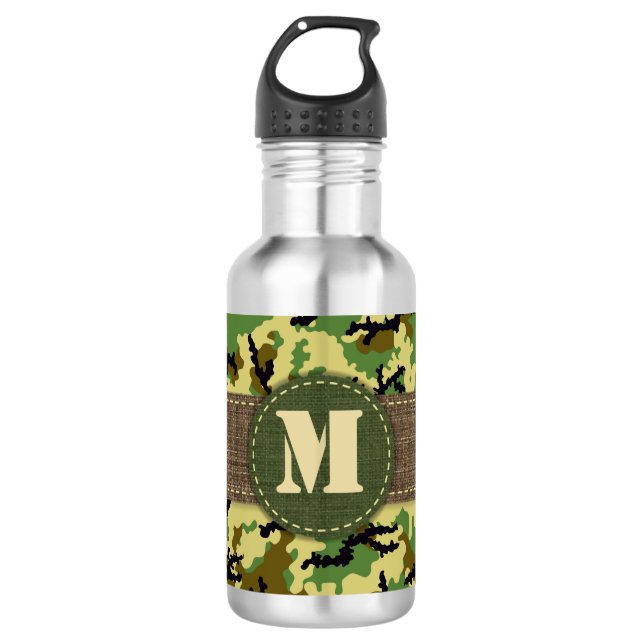 Botella De Agua Camuflaje de Woodland (Anverso)