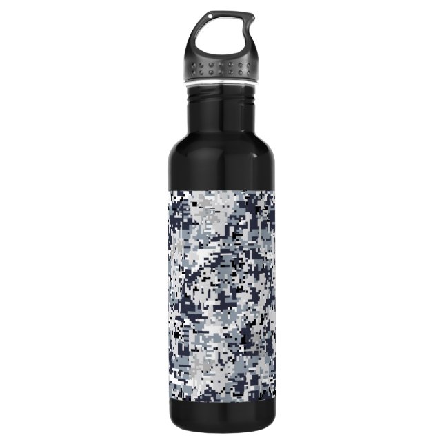 Botella De Agua Camuflaje digital de estilo urbano (Anverso)