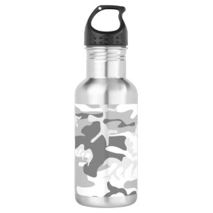 Botella De Agua Camuflaje Gris de Nieve de Invierno, Militar, Ejér