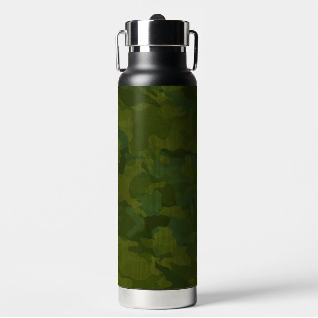 Botella De Agua Camuflaje Militar Clásico (Frente)