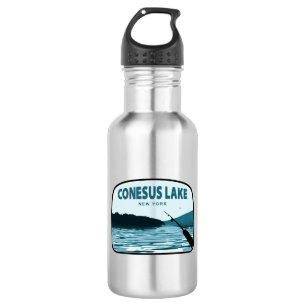 Botella De Agua Caña de pescar del lago Conesus Nueva York