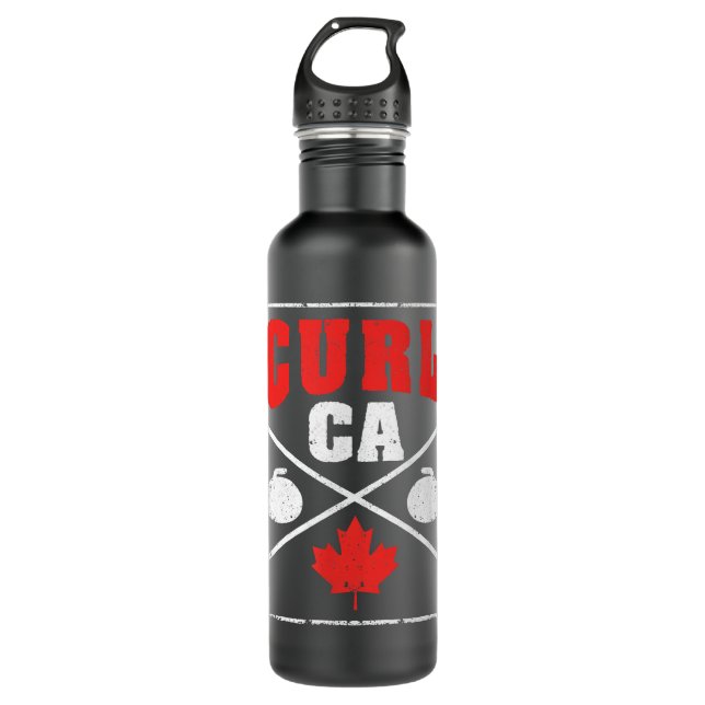 Botella De Agua Canada Curling Team Canadian Curler Player Winter  (Anverso)