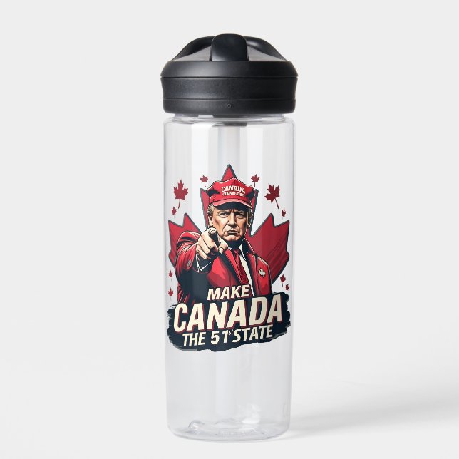 Botella De Agua Canadá: el 51° Estado Trump Canadá (Delante)