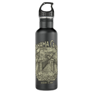 Botella De Agua Canal De Panamá Abierto Por Negocios 1914