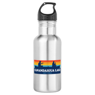 Botella De Agua Canandaigua Lago New York Canoe