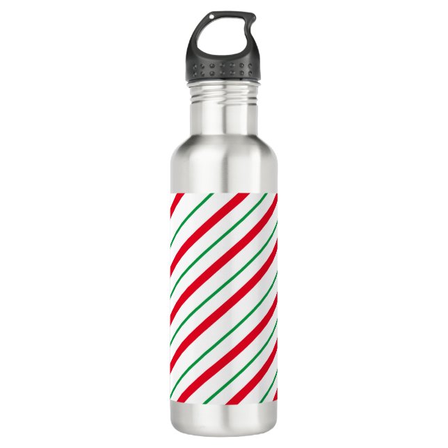 Botella De Agua Candy Cane Holiday (Anverso)