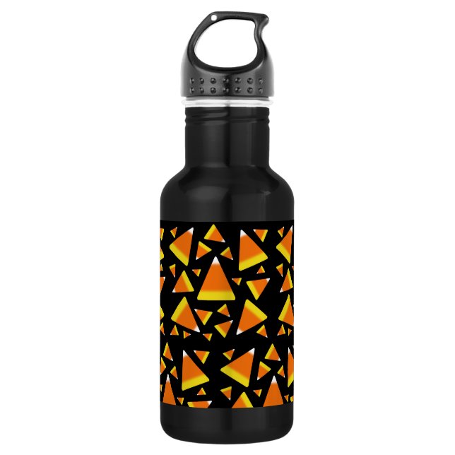 Botella De Agua Candy Corn Black (Anverso)