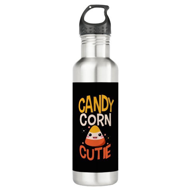 Botella De Agua Candy Corn Cutie Niños Niños Halloween (Anverso)