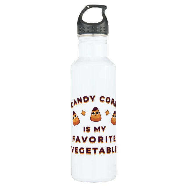 Botella De Agua Candy Corn Halloween (Anverso)
