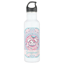 Botella De Agua Candy de algodón personalizado Kawaii Bunny Dot Ma