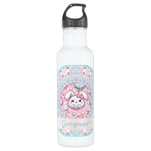 Botella De Agua Candy de algodón personalizado Kawaii Bunny Dot Ma