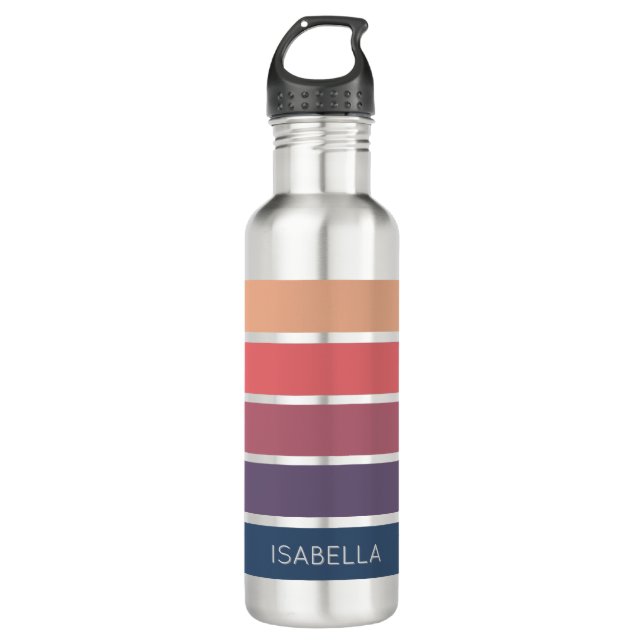Botella De Agua Candy Pink x Serene Blue Aesthetic Keychain (Anverso)
