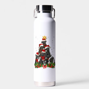 Botella De Agua Cane Corso Dog Navidades Perro Árbol Ligero Navida