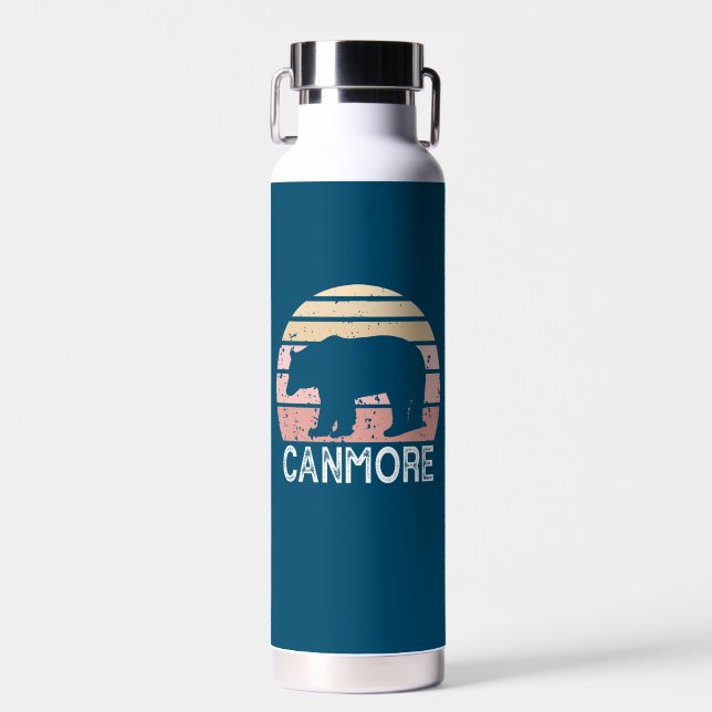 Botella De Agua Canmore Alberta Retro Bear (Delantero)