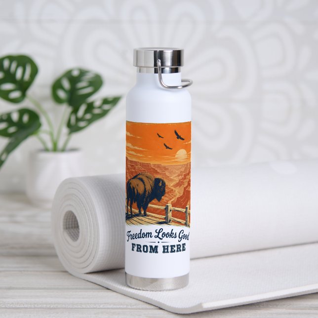Botella de agua Canyon Freedom Looks Good (Yoga (girado))