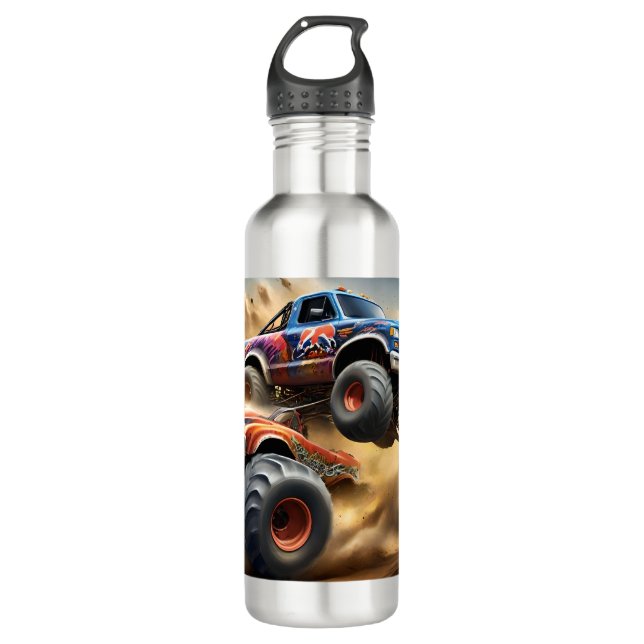 Botella De Agua Caos en las ruedas: Monster Truck Smash Derby, (Anverso)