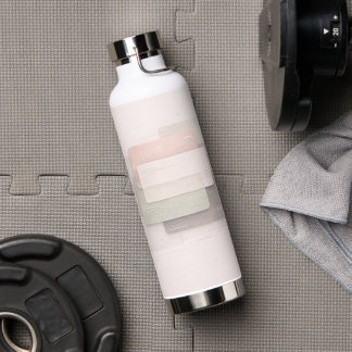 Botella De Agua Capas suaves de pastel arte de IA