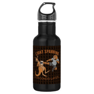 Botella De Agua Capibara divertida vs canguro Sparring ligero MMA