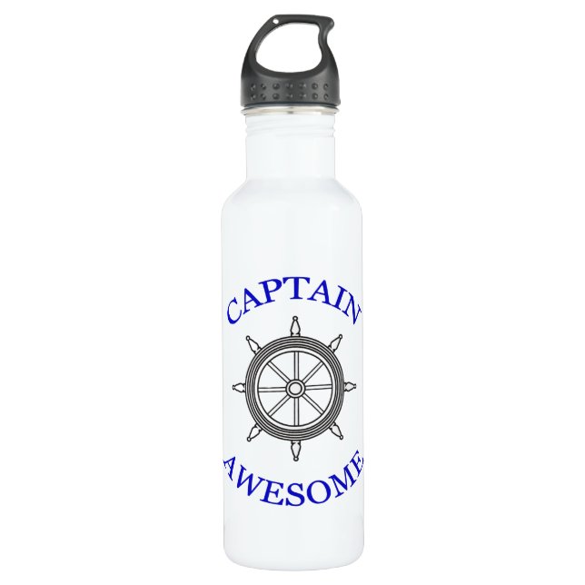 Botella De Agua "Capitán Impresionante" (Anverso)