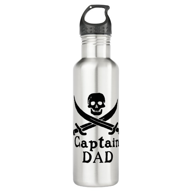 Botella De Agua Capitán Papá - Clásico (Anverso)