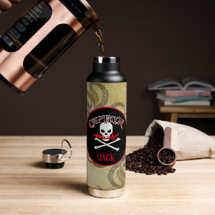 Botella De Agua Capitán pirata personalizado