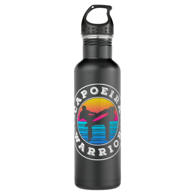 Botella De Agua Capoeira Warrior Training Brazilian Hobby Martial  (Anverso)
