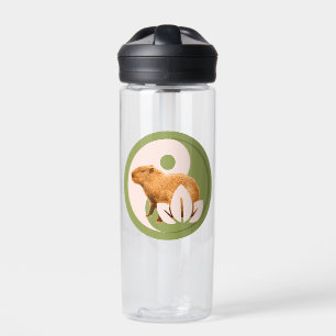 Botella De Agua Capybara Zen Yin Yang Naturaleza Pacífica