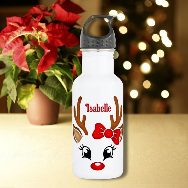 Botella De Agua Cara de reno Chica (Subido por el creador)