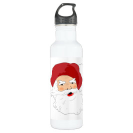 Botella De Agua Cara de Santa Claus