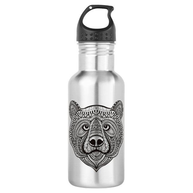 Botella De Agua Cara inspirada del oso (Anverso)