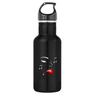 Botella De Agua Cara musical femenina