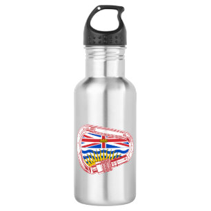 Botella De Agua Carabiner de escalada de bandera de Columbia Britá