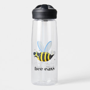 Botella De Agua Carácter de abeja con gafas de sol bigote Bee Fáci