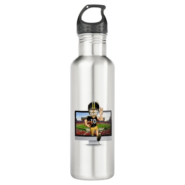 Botella De Agua Carácter futbolístico (Anverso)