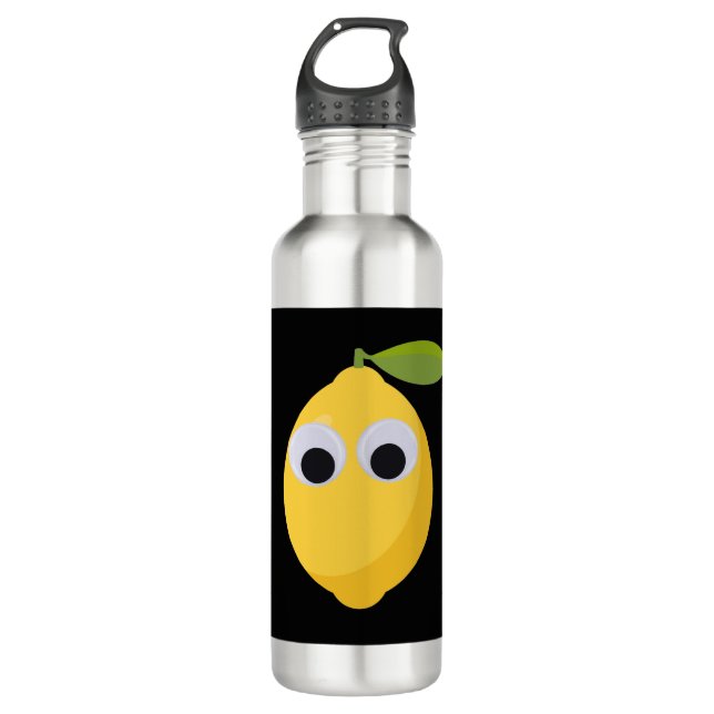 Botella De Agua Carácter limón, fruta dulce con ojos googleos (Anverso)