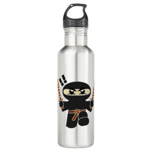 Botella De Agua Carácter Ninja Personalizado