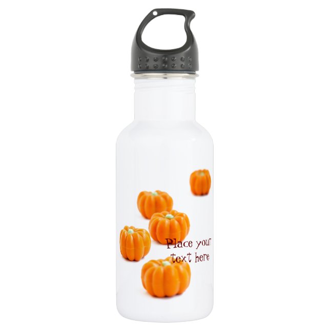 Botella De Agua Caramelos de calabaza de Halloween (Anverso)