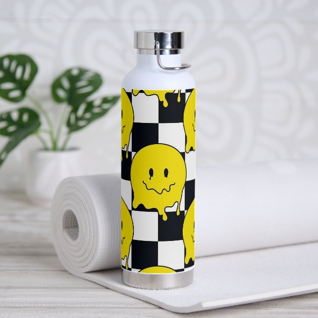 Botella De Agua Caras de Sonrisa Derretida (Yoga)