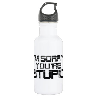 Botella De Agua Carbón de disculpas