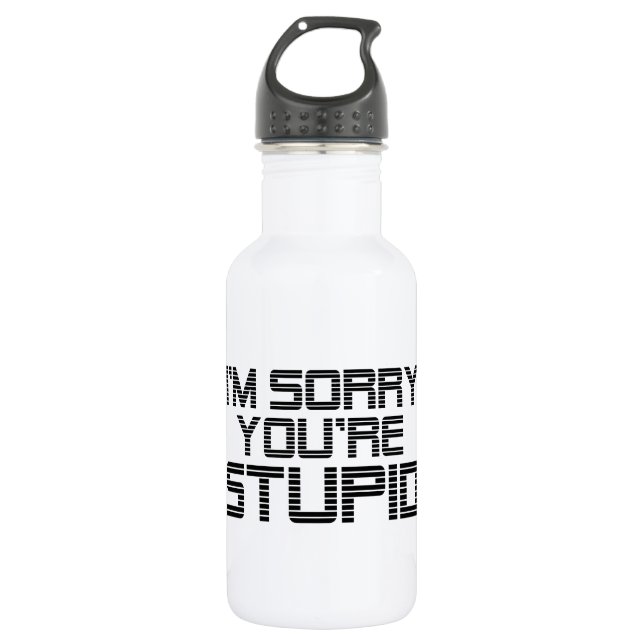 Botella De Agua Carbón de disculpas (Anverso)