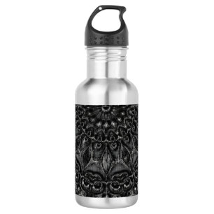 Botella De Agua Carbón Mandala