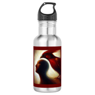 Botella De Agua Cardenal de animales espirituales 1