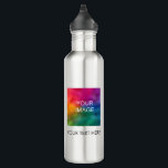 Botella De Agua Cargar imagen del logotipo comercial Foto Añadir n<br><div class="desc">Elegante Plantilla Subir imagen Foto Logotipo comercial Añadir nombre de texto Trendy Classic 24 oz Botella de agua de acero inoxidable.</div>