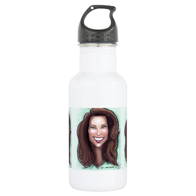 Botella De Agua Caricatura de Kate Middleton (Anverso)