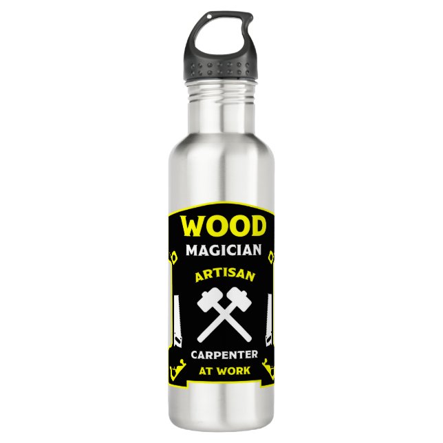 Botella De Agua Carpintería Y Madera (Anverso)