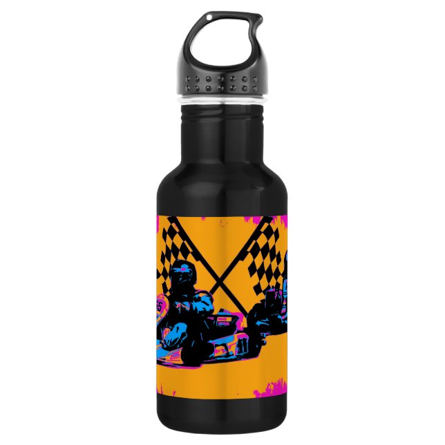 Botella De Agua Carrera al fin - Vamos Kart Racers (Anverso)
